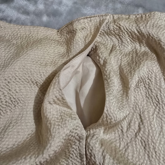 Antonio Melani Cream Color Sleeveless Size XS Silk Dress Blouse With Jewels - Picture 4 of 15